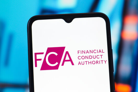 In this photo illustration, the FCA (UK Financial Conduct Authority) logo is seen displayed on a smartphone screen.