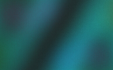 Fototapeta premium Abstract textured backdrop showcasing a serene gradient of deep teal and dark blue, enriched with subtle grain, providing a versatile and modern surface for digital presentations and creative projects