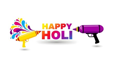 Vibrant holi celebration with colorful paint splatter