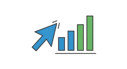 Marketing and analytics flat vector icon set for digital growth and business strategy,Set of modern flat vector icons for marketing and analytics concepts including SEO, digital marketing