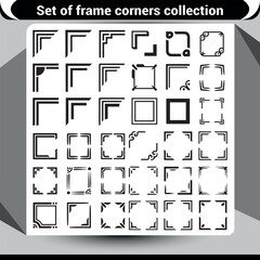 Versatile Black Frame Corners Collection for Creative Invitations and Designs