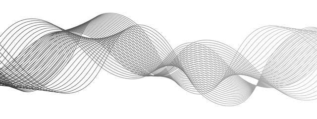 Abstract white background with blue wave pattern design featuring flowing vector lines and spiral motion curves for a light texture wallpaper backdrop