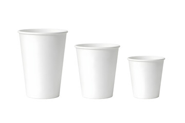 white cup isolated on white