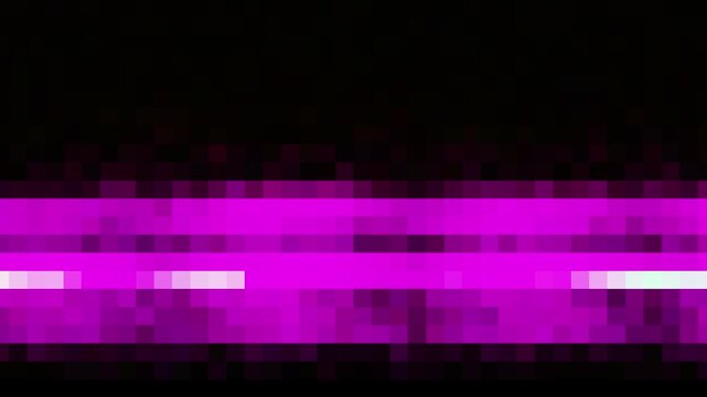 Digital pixel sorting glitch transition with 8bit RGB data corruption and horizontal pixel distortion