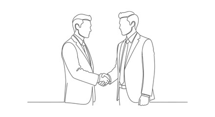 businessmen shaking hands a professional representation of successful corporate partnership agreement and deal closing for finance media.