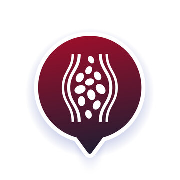 blood clot or thrombus vector icon