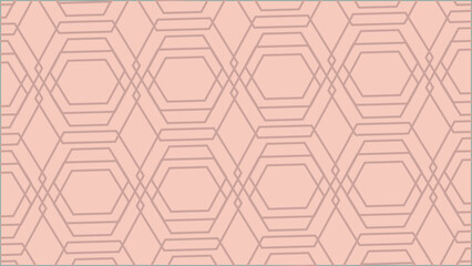 Seamless geometric circuit board pattern background with hexagon shapes and decorative line elements for digital design and wallpaper.