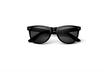 Black Sunglasses Isolated on White Background &ndash; Modern Fashion Eyewear Accessory