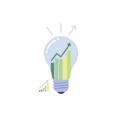 A cheerful blue arrow points upward with a smile on its face in a graphic illustration.