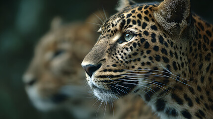 Obraz premium Closeup of a leopards face