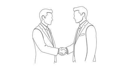 business handshake agreement between two professionals symbolizing successful partnership and a finalized deal in a corporate setting