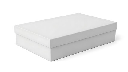 White rectangular shoe box with lid white box rectangular box 2 packaging