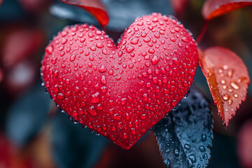 Abstract heart pattern on geometric textured background for Valentine wallpaper, generative ai