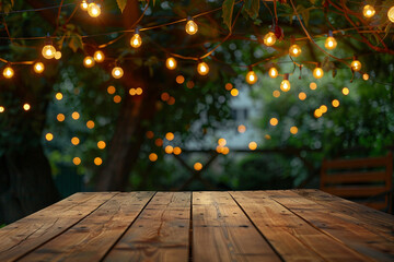 Outdoor summer party in pub in the evening made generative ai