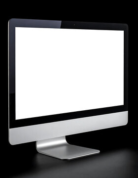 All-in-one Desktop Computer with Large Screen and Sleek Aluminum Stand