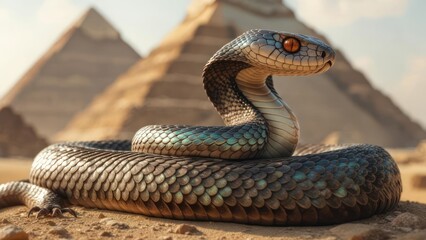 Obraz premium Serpent and Pyramids