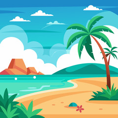 Obraz premium Tropical beach scene