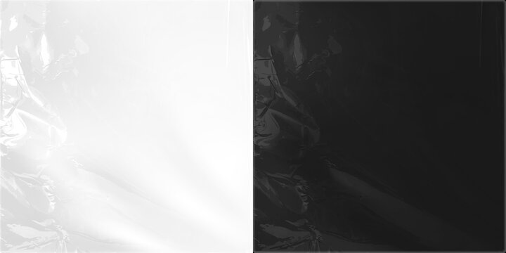 Crumpled Plastic Wrap Transparent Texture Realistic plastic wrap texture . Stretched polyethylene cover Plastic stretch cellophane effect with a crumpled and wrinkled texture. Realistic wrapping PNGs