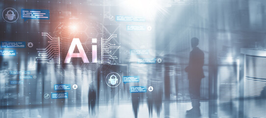 AI based enterprise technology concept illustrating intelligent digital city systems