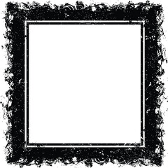 Grunge decorative frames collection with ink splash oval and rectangle borders on white background
