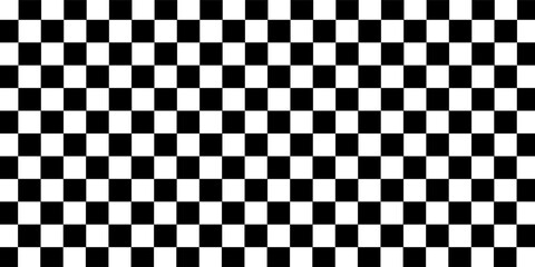 Fototapeta premium Black and white checkered pattern, Checkerboard seamless pattern, vector, modern, eps10,