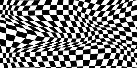 Obraz premium Black and white checkered pattern, Checkerboard seamless pattern, vector, modern, eps10,