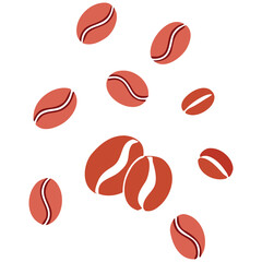 Roasted Coffee Beans Vector Illustration