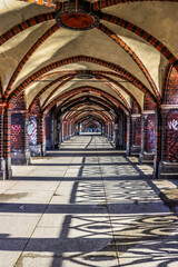 View from under bridge in Berlin Germany