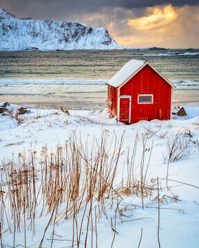Red Hut Near Ramberg