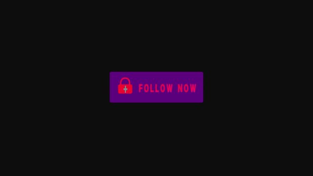 A follow button with a plus icon, a user interface element for social media subscription.