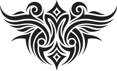 Fototapeta premium Tribal Phoenix Wing Tattoo Design