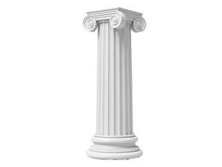 Naklejka premium A single capital letter sits atop a simple white column, ideal for use in educational or inspirational settings