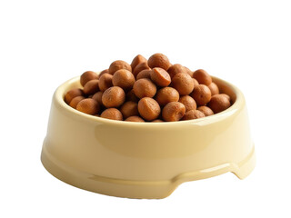 A bowl filled with peanuts on a clean and simple white background, suitable for food, snack or product photography
