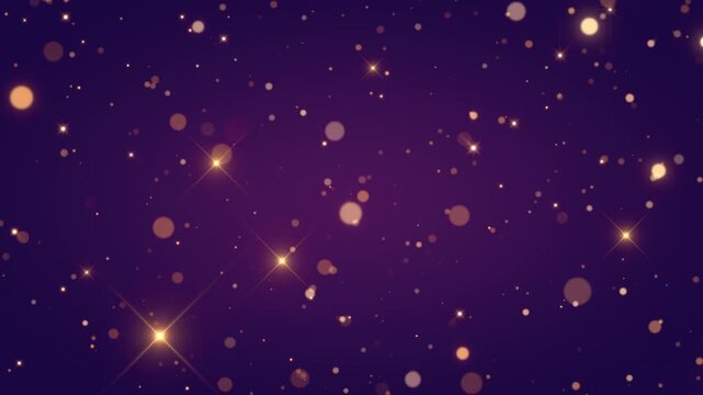 purple glitter birthday celebration motion background