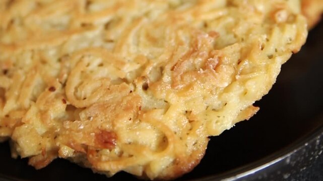 Hash brown potato fritters draniki main course food preparation tasty snack fresh gourmet food background on the table rustic food top view copy space vegetarian and vegan food