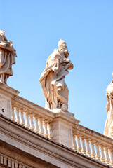 Obraz premium Plaza de San Pedro en el Vaticano, Roma, Italia
