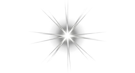Obraz premium Stunning white starburst with sharp rays and gradient effect – Best for graphic design, web banners, social media posts, marketing, presentations, and creative projects