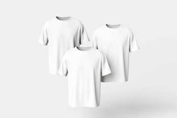 Blank T-Shirt branding for mockup - 3D Illustration
