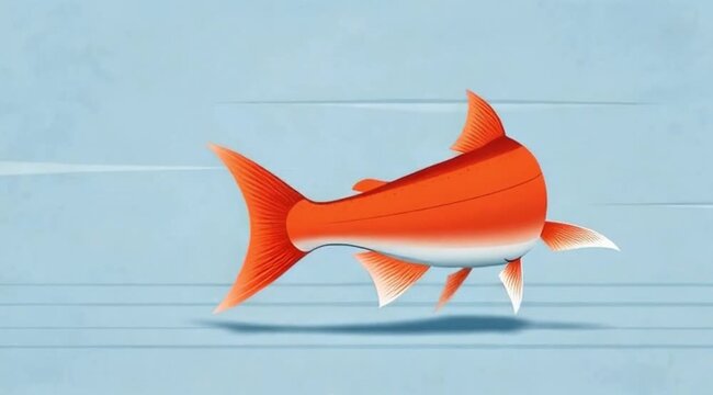 red fish isolated