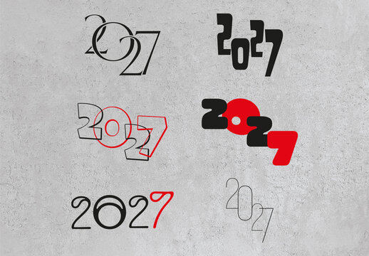 Creative 2027 Year Template Design