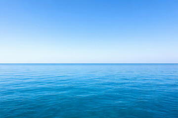 Calm Ocean Horizon in Vertical Format