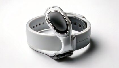 Fototapeta premium Modern Fitness Tracker Wristband - Sleek Design for Health and Activity Monitoring.