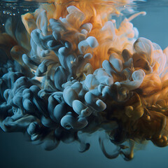 Fototapeta premium A unique look, like a color bomb