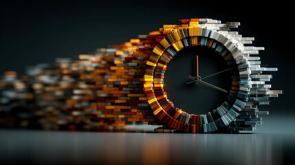 Statutory countdown arc symbolizing limitation periods, legal deadlines, time-bound justice, abstract regulation timeline concept