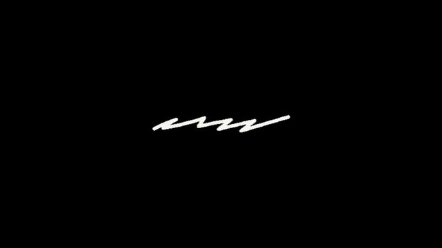 Bring some energetic movement to your edits with this sharp and stylish white hand-drawn zig-zag line.
