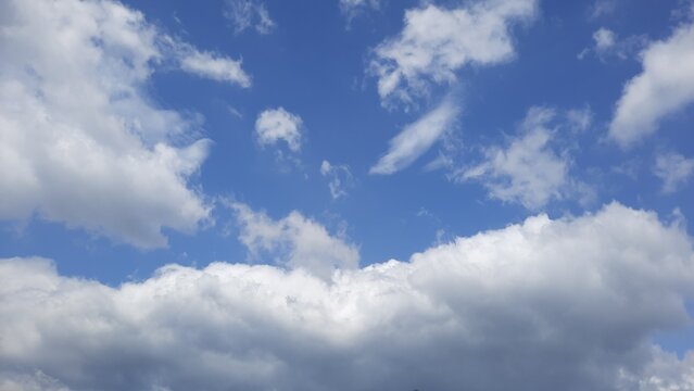 blue sky with clouds