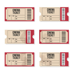 Set of vintage retro passes with barcodes and blank data fields. Timeless classic style ideal for print materials, branding, promotions, themed visuals and collectible uses.