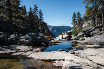 Top of Yosemite Falls in Summer