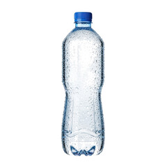 Naklejka premium Clear plastic water bottle isolated on transparent background isolated on transparent background