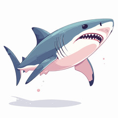 Shark In Sea Design Very Creepy